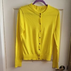 Yellow J Crew Women's Sweater